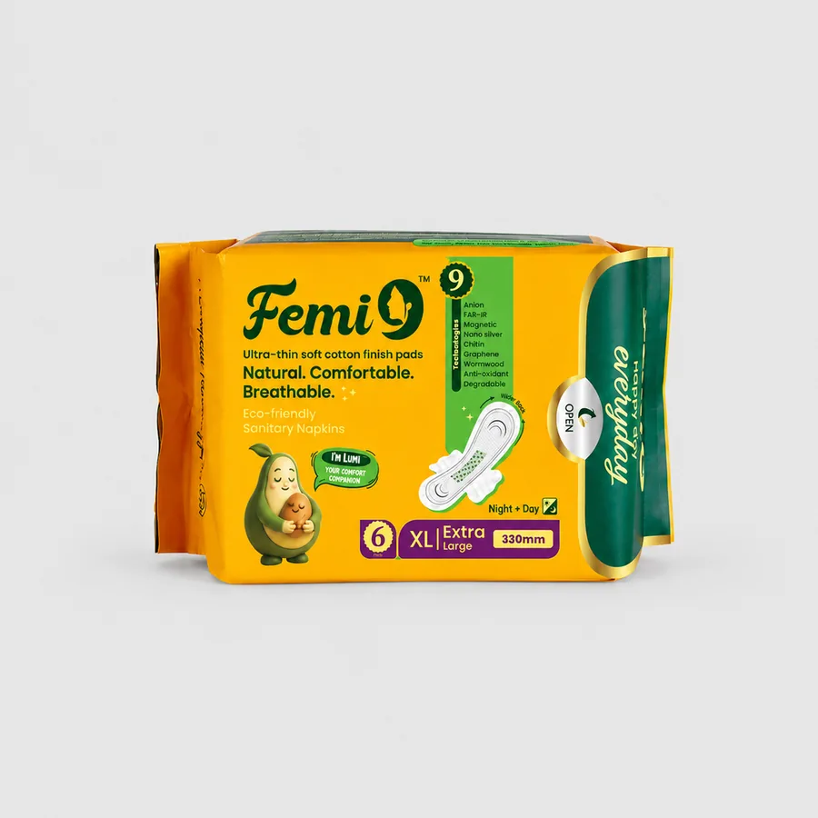 Femi9 Femi9 All night Sanitary pads 330mm (6pads)(XL) · 6 Pads pack